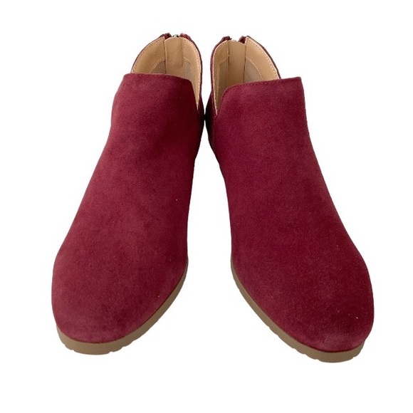 KENNETH COLE REACTION Women's Side Way Booties in Burgundy Suede Size 7M New - Picture 5 of 9
